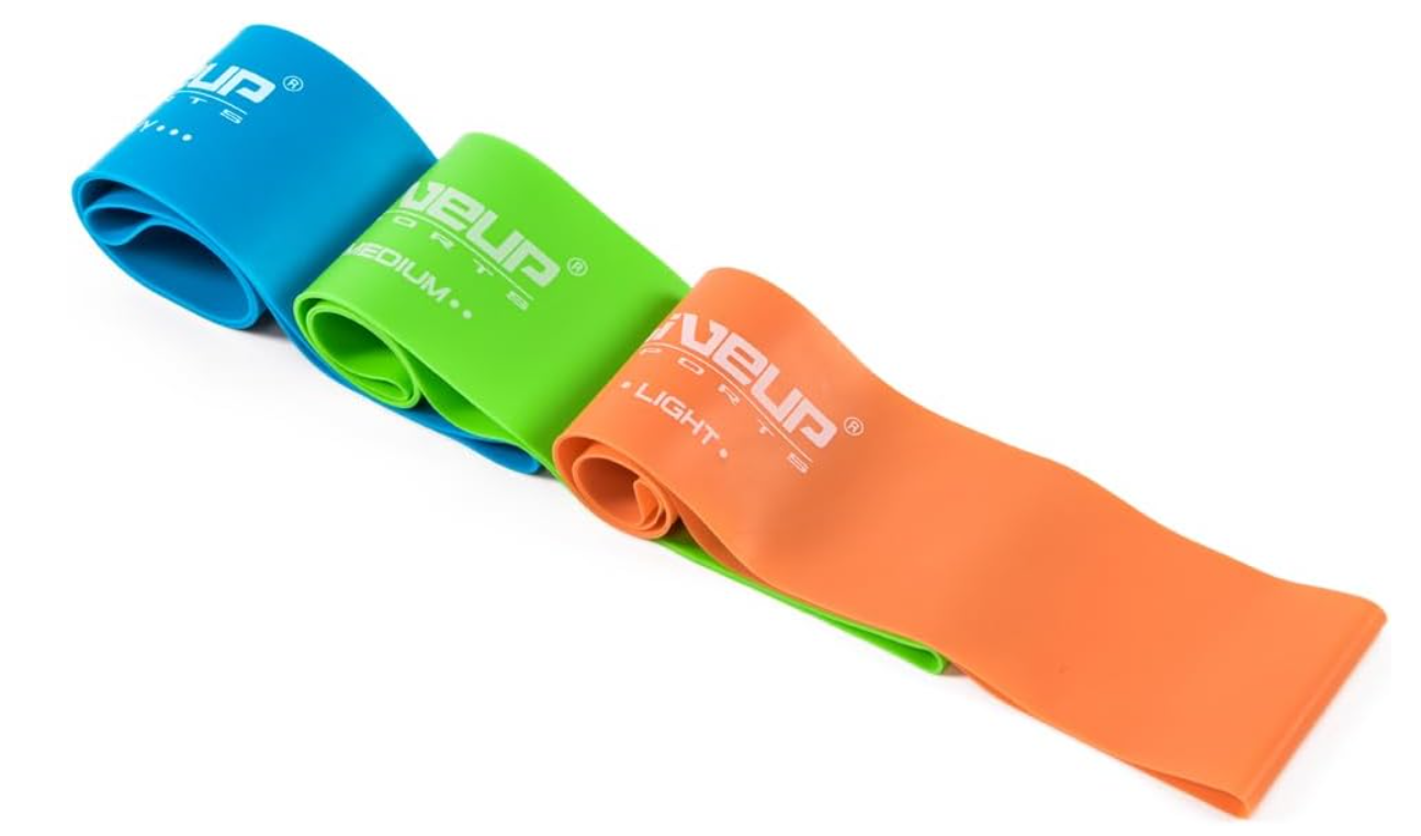 Another view of the Liveup Mini Resistance Loop Bands x 3