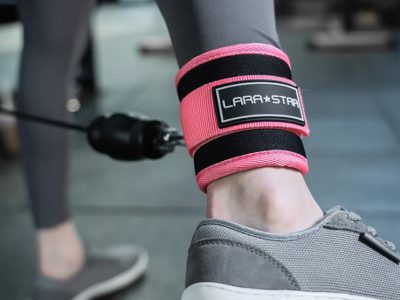Ankle Strap For Cable Machine Lara Star Pink/Black