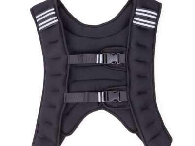 Black Pure Strength weighted vest with front buckles