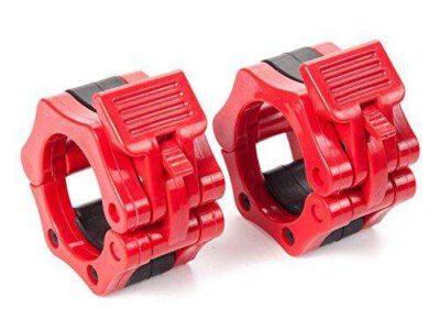 Olympic Barbell Lock Collars Red